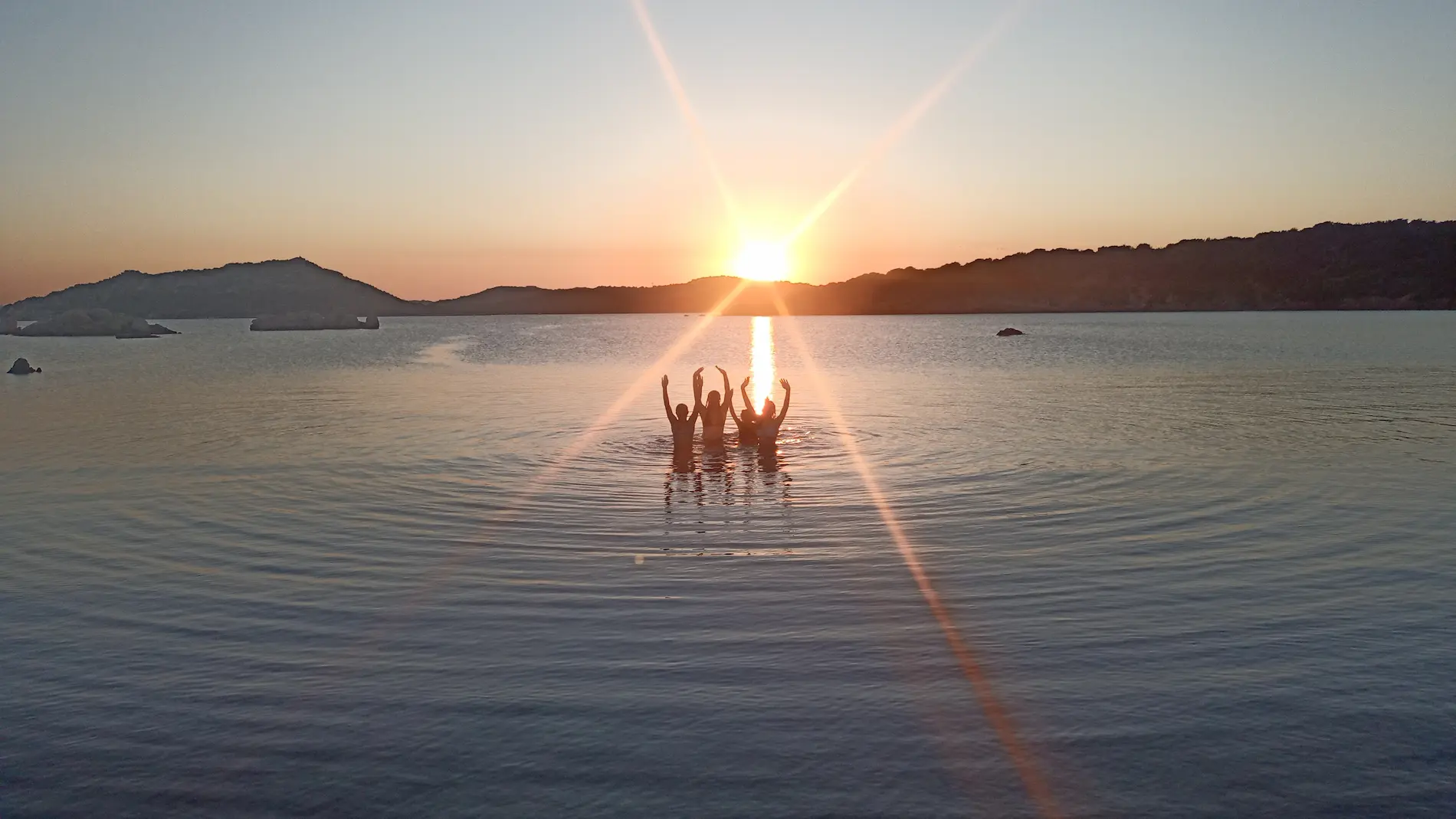 Pink granite and clear water of the La Maddalena archipelago, Sardinia